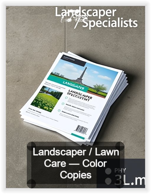 Landscaper Lawn Care business card design sample