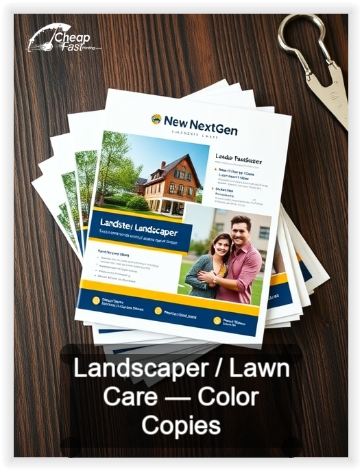 Landscaper Lawn Care business card design sample