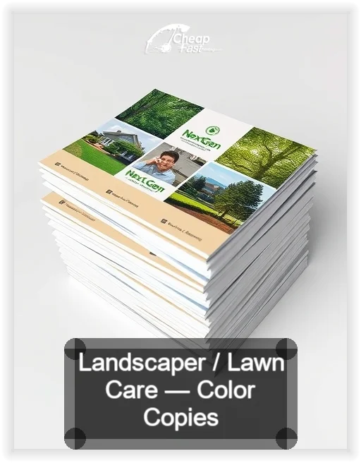 Landscaper Lawn Care business card design sample