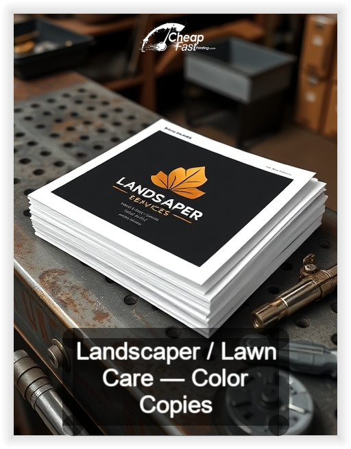 Landscaper Lawn Care business card design sample
