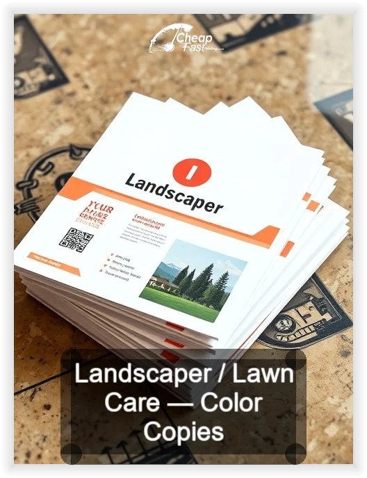 Landscaper Lawn Care business card design sample