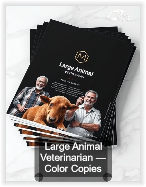 Large Animal Veterinarian business card design sample