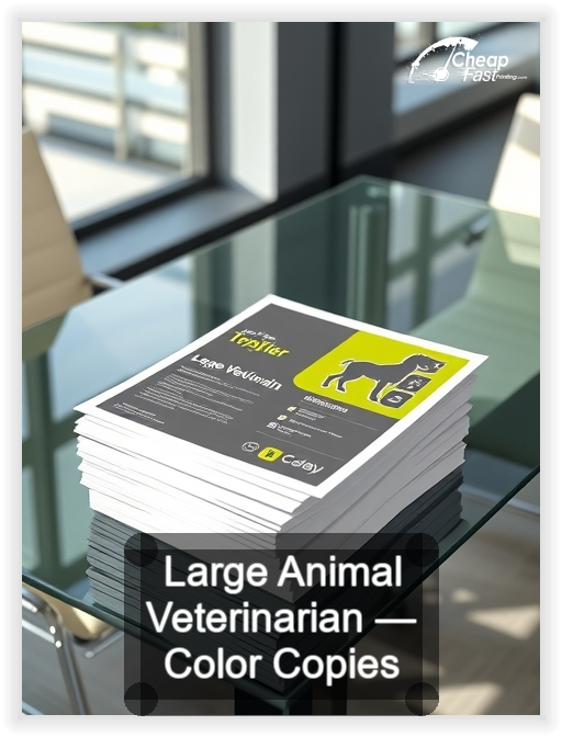 Large Animal Veterinarian business card design sample