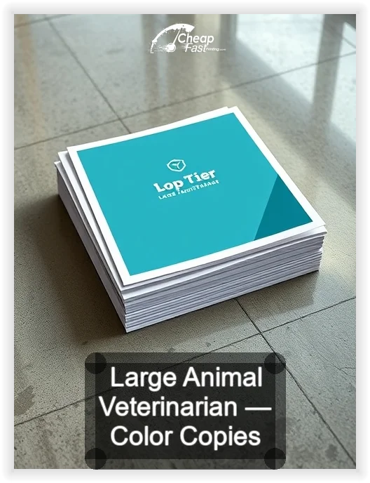 Large Animal Veterinarian business card design sample