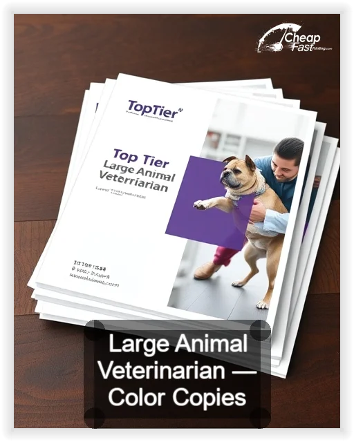 Large Animal Veterinarian business card design sample