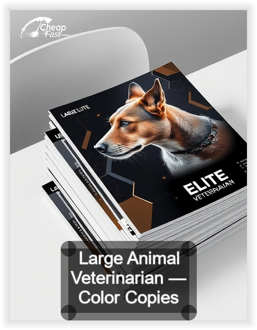 Large Animal Veterinarian business card design sample