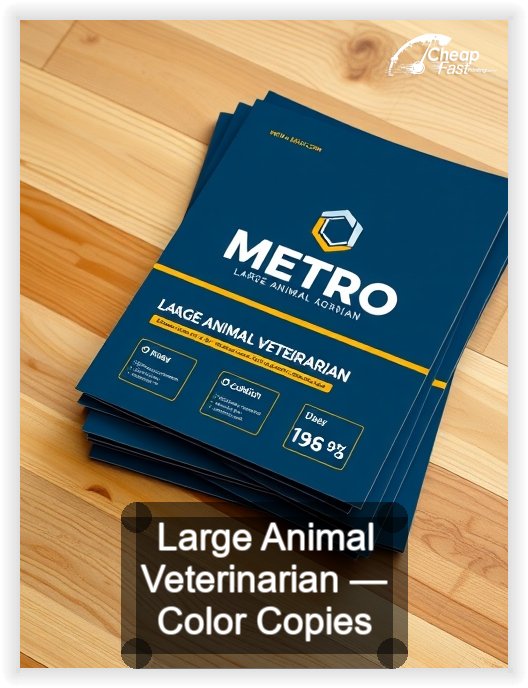 Large Animal Veterinarian business card design sample