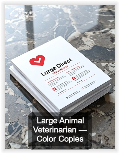Large Animal Veterinarian business card design sample