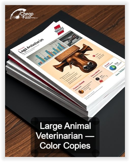 Large Animal Veterinarian business card design sample