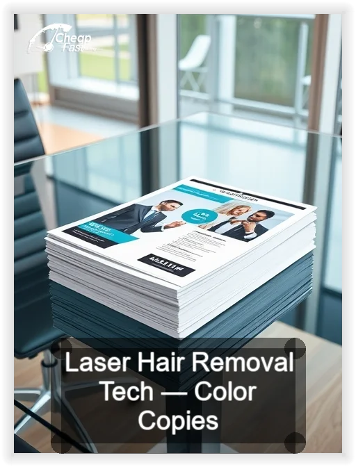 Laser Hair Removal Tech business card design sample