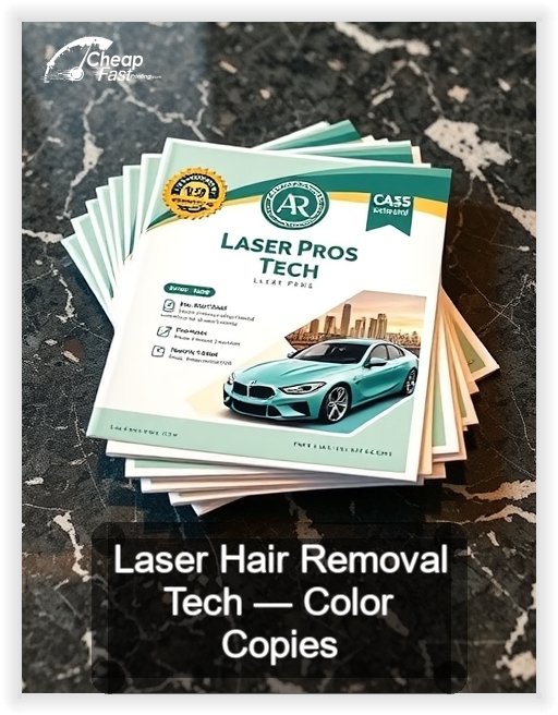 Laser Hair Removal Tech business card design sample