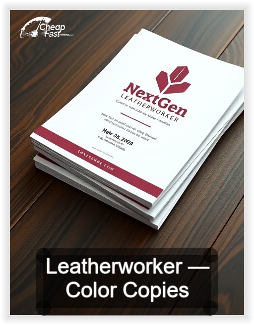 Leatherworker business card design sample
