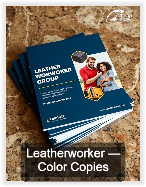 Leatherworker business card design sample