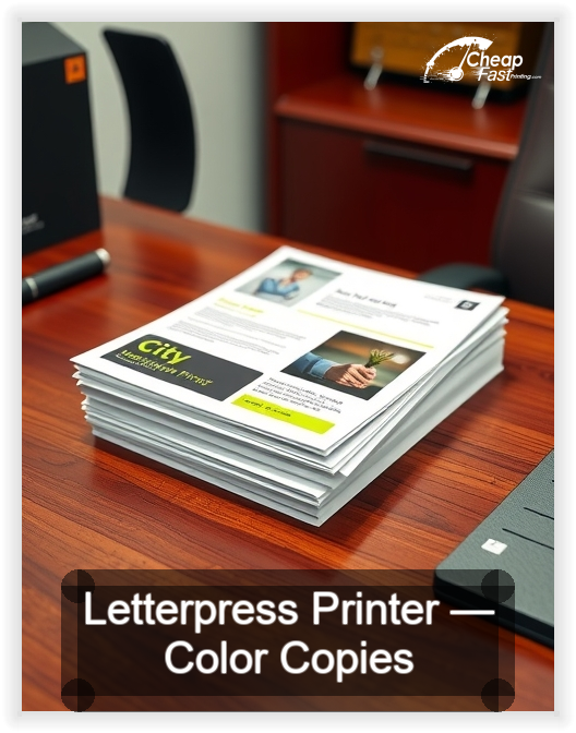 Letterpress Printer business card design sample