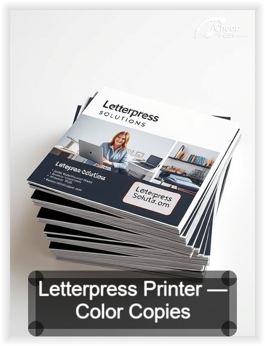 Letterpress Printer business card design sample