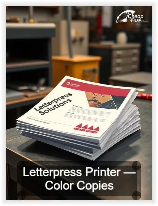 Letterpress Printer business card design sample