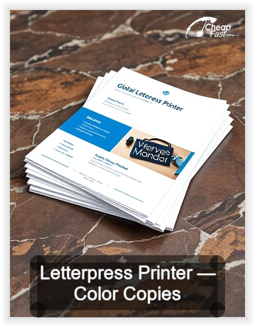 Letterpress Printer business card design sample
