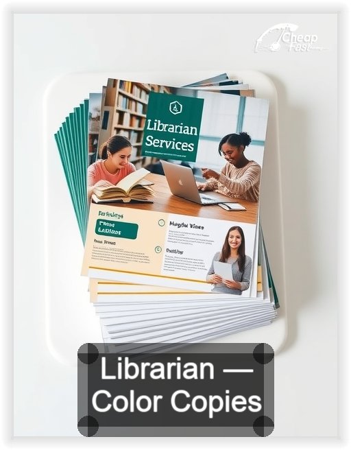 Librarian business card design sample