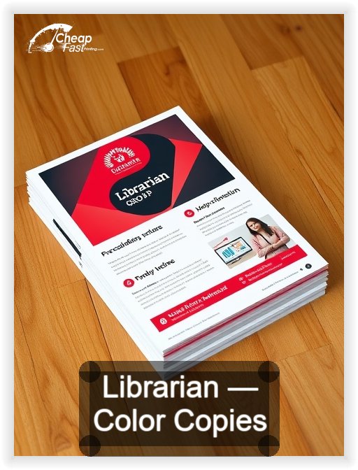 Librarian business card design sample
