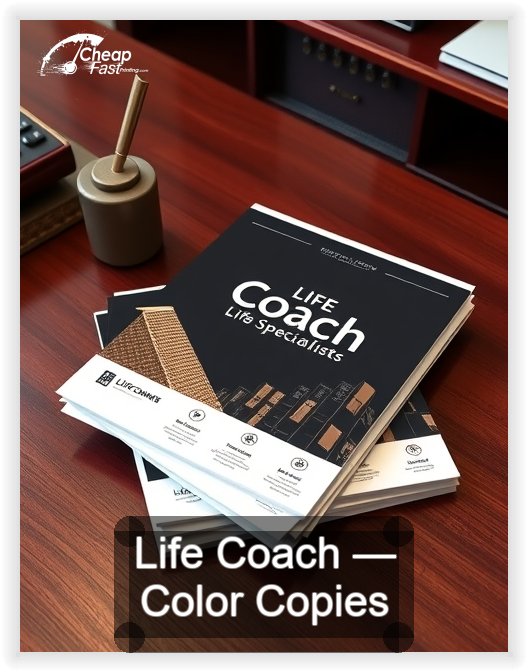 Life Coach business card design sample