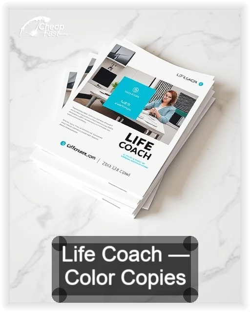 Life Coach business card design sample