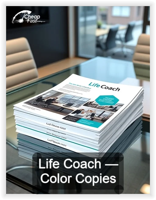 Life Coach business card design sample