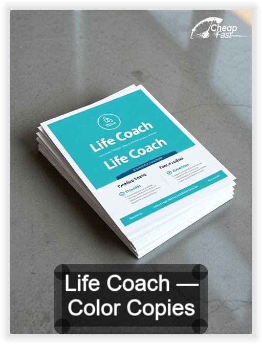 Life Coach business card design sample