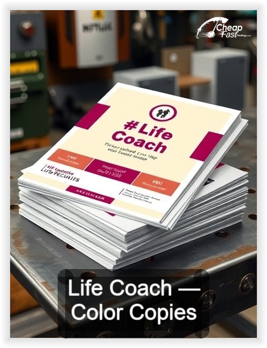 Life Coach business card design sample