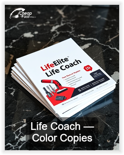Life Coach business card design sample