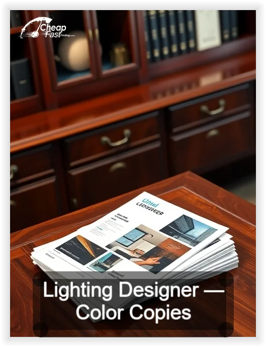 Lighting Designer business card design sample