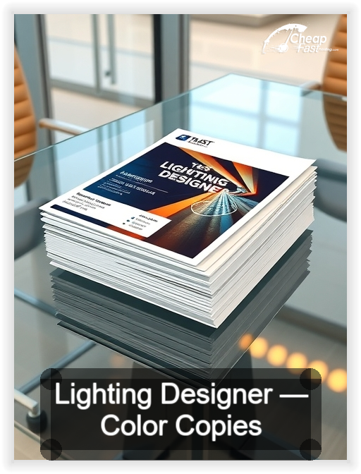 Lighting Designer business card design sample