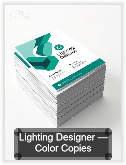 Lighting Designer business card design sample