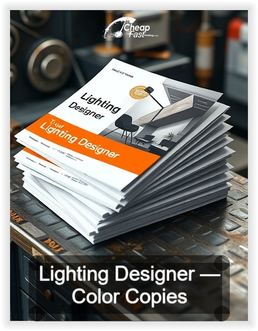 Lighting Designer business card design sample