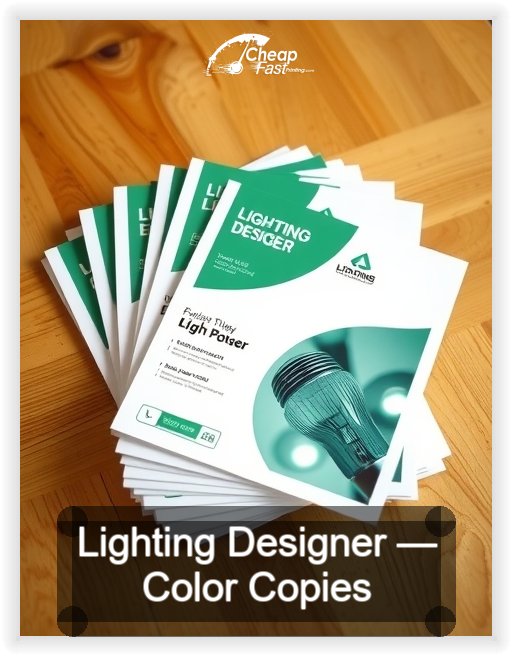 Lighting Designer business card design sample
