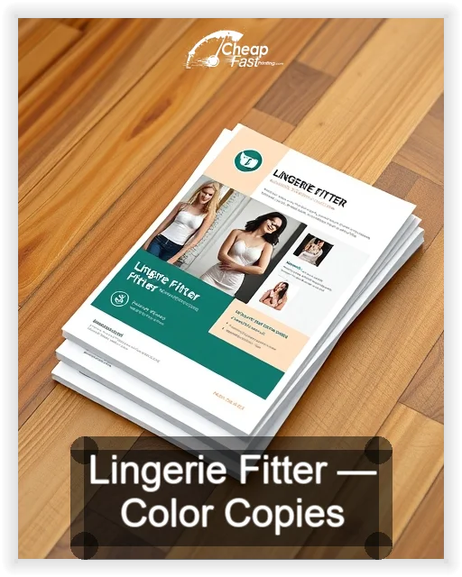 Lingerie Fitter business card design sample