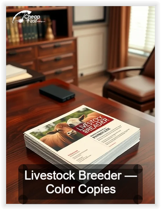 Livestock Breeder business card design sample