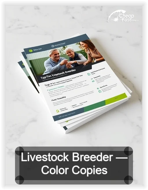 Livestock Breeder business card design sample