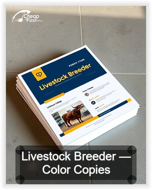 Livestock Breeder business card design sample