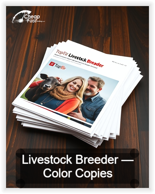Livestock Breeder business card design sample