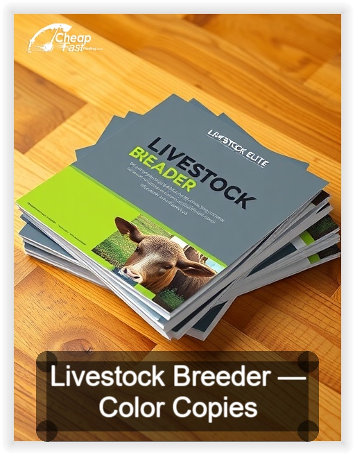 Livestock Breeder business card design sample