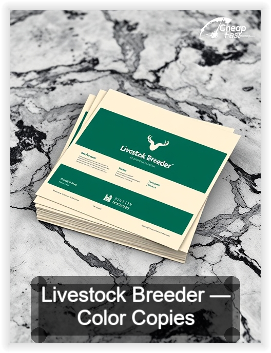Livestock Breeder business card design sample