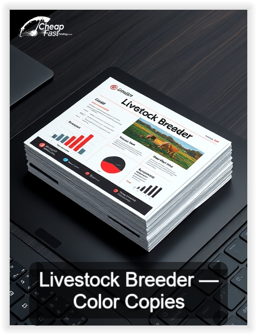 Livestock Breeder business card design sample