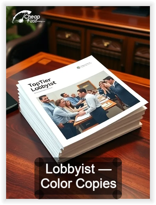 Lobbyist business card design sample