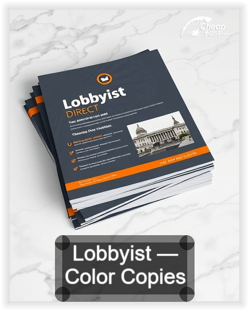 Lobbyist business card design sample