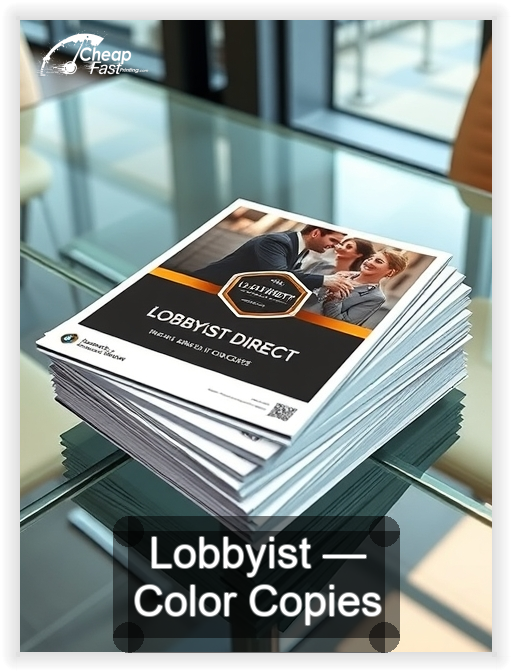 Lobbyist business card design sample