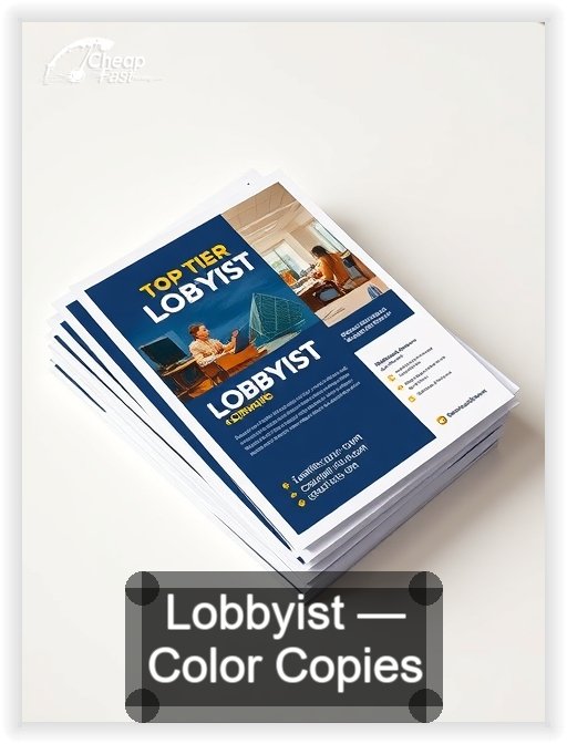 Lobbyist business card design sample
