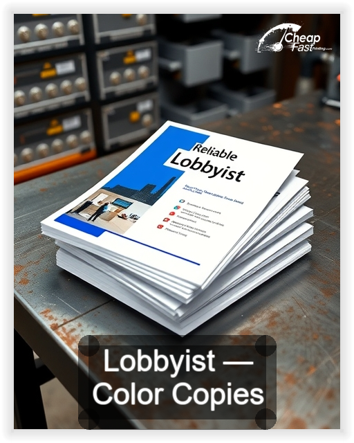 Lobbyist business card design sample