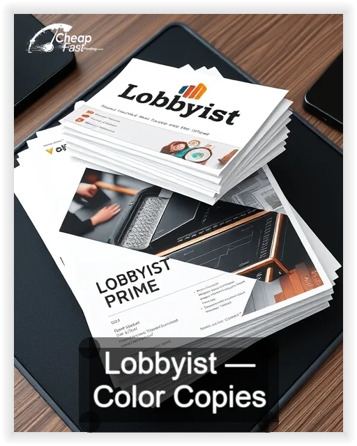 Lobbyist business card design sample