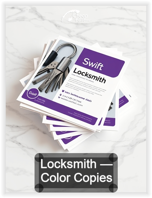 Locksmith business card design sample