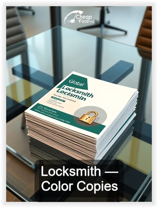 Locksmith business card design sample